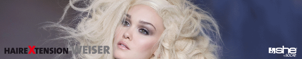 Hairextension Weiser Header und Logo